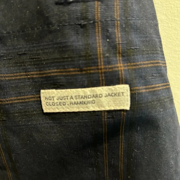 CLOSED Sz L Window  Pane Plaid Zip Up Patch Pockets Turned Collar Lined Shacket - Picture 11 of 15